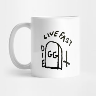 GG Allin - Live Fast Die GG Mug